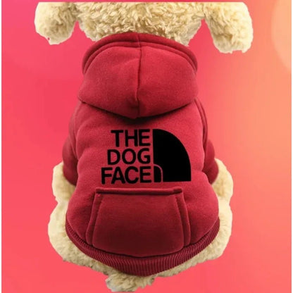 סוודר חורף חמים "The Dog Face" לכלבים עם כיס - SHIMIS